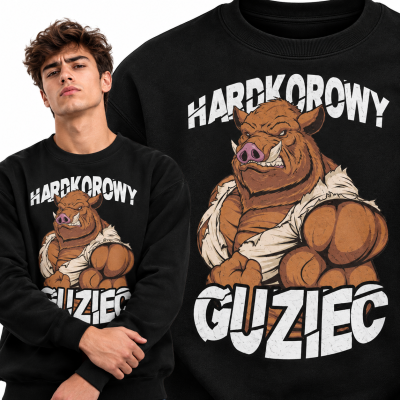 BLUZA NA SIŁOWNIĘ  HARDKOROWY GUZIEC